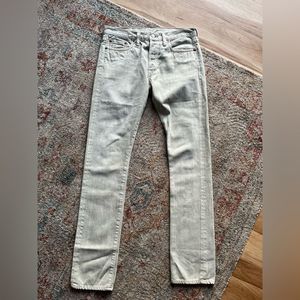 RRL Double RL Jeans CREAM wash ranch fit SHUTTLE WOVEN